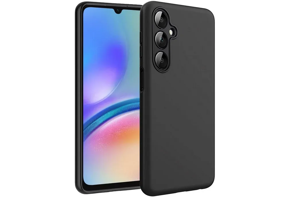 CoolGadget Handyhülle Handy Schutzhülle für Samsung Galaxy A26 5G matt schwarz, Silikon TPU Hülle Schutz Tasche Cover schlicht Slim Case