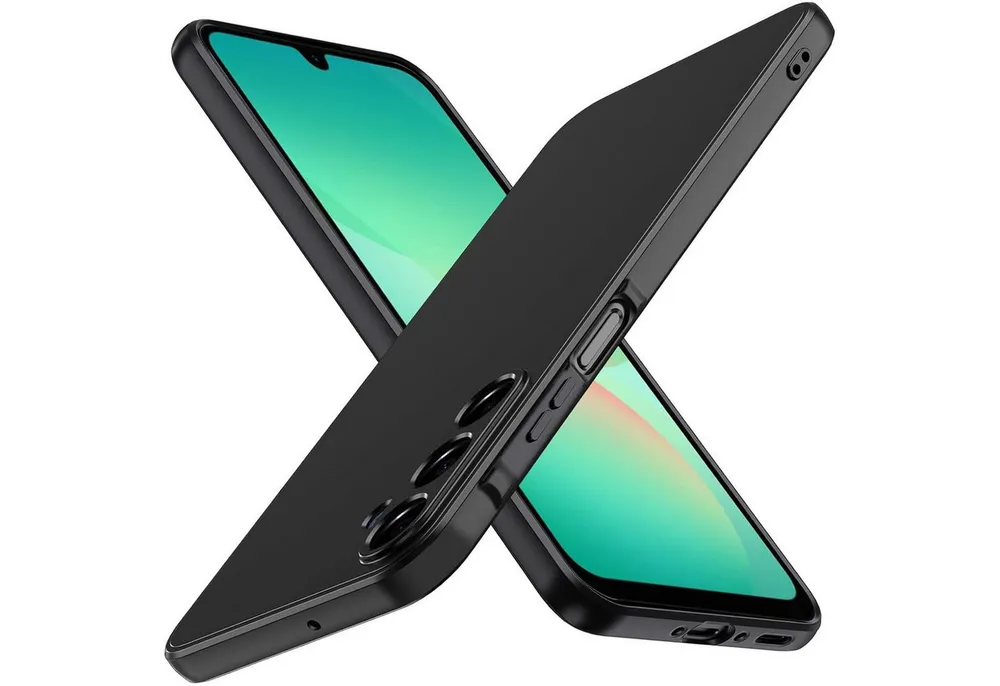 CoolGadget Handyhülle Handy Schutzhülle für Samsung Galaxy A27 5G matt schwarz, Silikon TPU Hülle Schutz Tasche Cover schlicht Slim Case