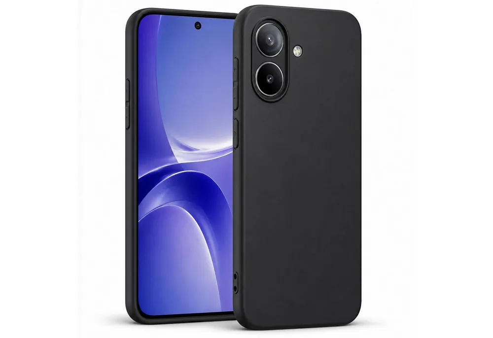 CoolGadget Handyhülle Handy Schutzhülle für Xiaomi Poco X8 Pro matt schwarz, Silikon TPU Hülle Schutz Tasche Cover schlicht Slim Case
