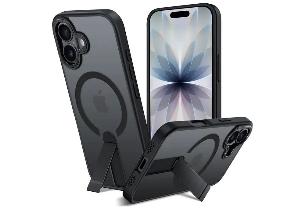 CoolGadget Handyhülle Kickstand Hybrid Hülle für iPhone 17 6,3 Zoll, Schutzhülle Militärschutz Ständer kompatibel mit MagSafe Magnetring