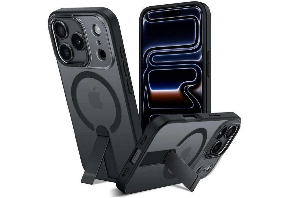 CoolGadget Handyhülle Kickstand Hybrid Hülle für iPhone 17 Pro 6,3 Zoll, Schutzhülle Militärschutz Ständer kompatibel mit MagSafe Magnetring