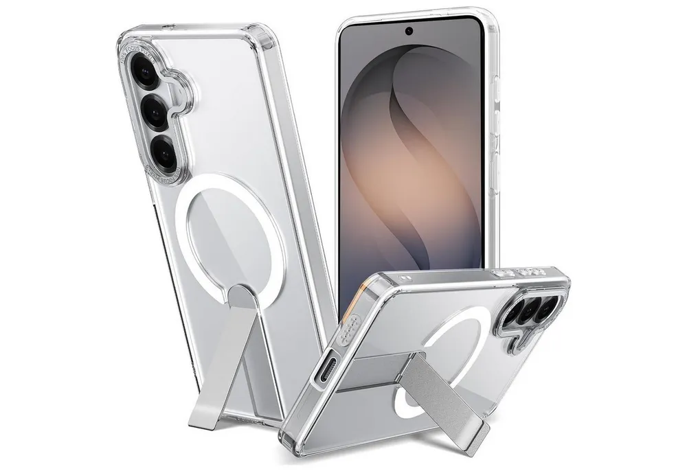 CoolGadget Handyhülle Kickstand Hybrid Hülle für Samsung Galaxy S26 6,3 Zoll, Schutzhülle Militärschutz Ständer kompatibel mit MagSafe Magnetring