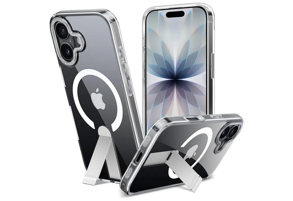 CoolGadget Handyhülle Kickstand Hybrid Hülle für iPhone 17 6,3 Zoll, Schutzhülle Militärschutz Ständer kompatibel mit MagSafe Magnetring