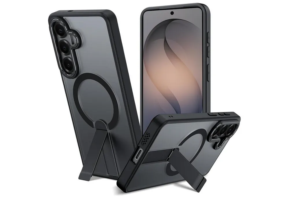 CoolGadget Handyhülle Kickstand Hybrid Hülle für Samsung Galaxy S26+ 6,7 Zoll, Schutzhülle Militärschutz Ständer kompatibel mit MagSafe Magnetring