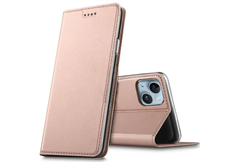 CoolGadget Handyhülle Magnet Case Handy Tasche für Apple iPhone 15 6,1 Zoll, Hülle Klapphülle Ultra Slim Flip Cover für iPhone 15 Schutzhülle