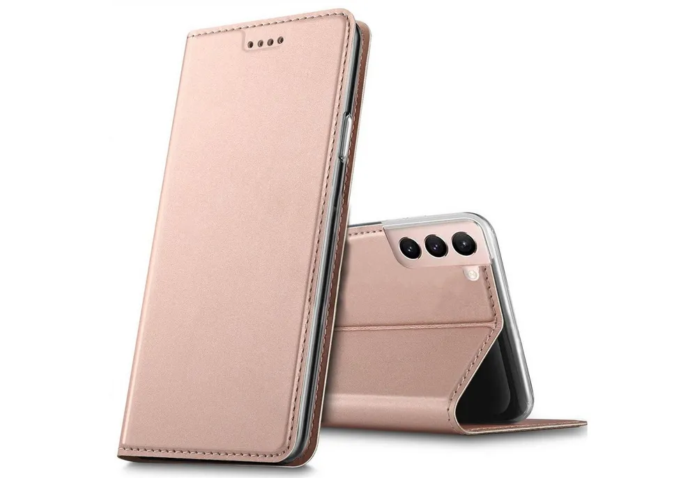 CoolGadget Handyhülle Magnet Case Handy Tasche für Samsung Galaxy S21 FE 6,4 Zoll, Hülle Klapphülle Ultra Slim Flip Cover für Samsung S21 FE Schutzhülle