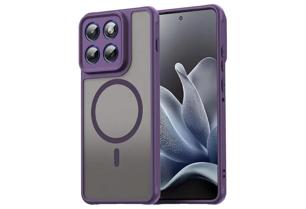 CoolGadget Handyhülle Magnet-Hülle für Motorola Edge 70 Schutzhülle magnetisch 6,67 Zoll, Hülle Matt Stoßfest kompatibel mit QI-Laden Zubehör Kameraschutz Case