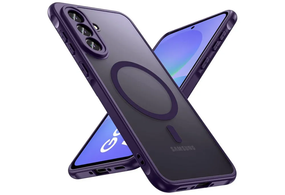 CoolGadget Handyhülle Magnet-Hülle für Samsung Galaxy A56 5G Schutzhülle magnetisch 6,7 Zoll, Hülle Matt Stoßfest kompatibel mit QI-Laden Zubehör Kameraschutz Case