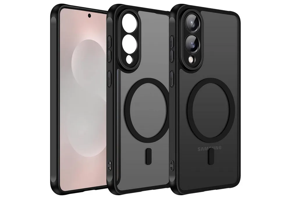CoolGadget Handyhülle Magnet-Hülle für Samsung Galaxy S25 Edge Schutzhülle magnetisch 6,7 Zoll, Hülle Matt Stoßfest kompatibel mit QI-Laden Zubehör Kameraschutz Case
