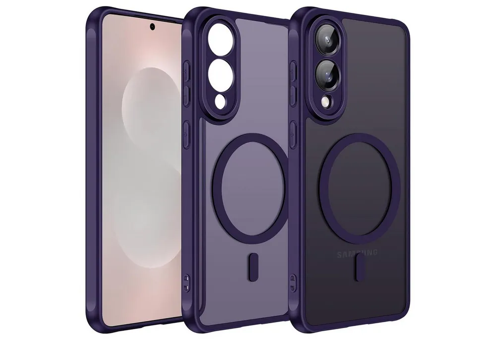 CoolGadget Handyhülle Magnet-Hülle für Samsung Galaxy S25 Edge Schutzhülle magnetisch 6,7 Zoll, Hülle Matt Stoßfest kompatibel mit QI-Laden Zubehör Kameraschutz Case