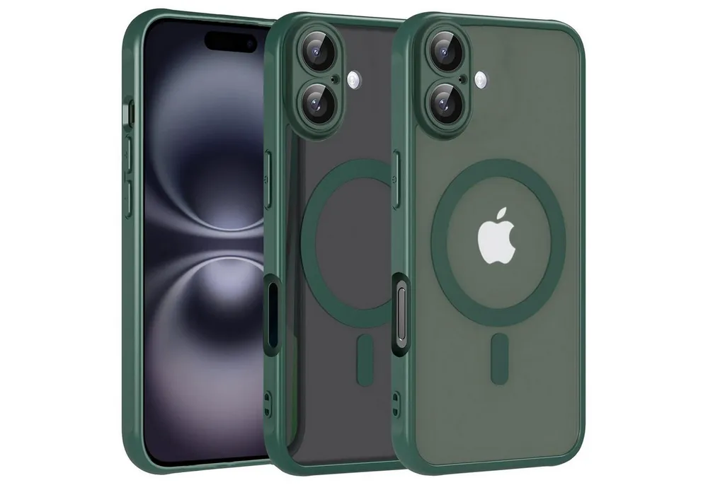 CoolGadget Handyhülle Magnet-Hülle für iPhone 17 Schutzhülle magnetisch 6,3 Zoll, Hülle Matt Stoßfest kompatibel mit Magsafe Zubehör Kameraschutz Case