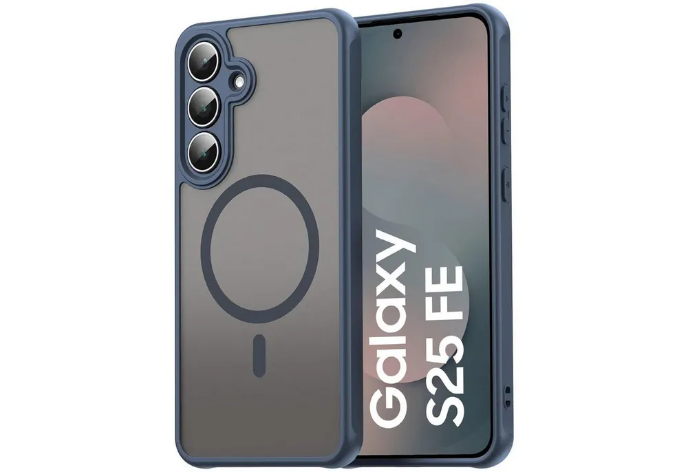 CoolGadget Handyhülle Magnet-Hülle für Samsung Galaxy S25 FE Schutzhülle magnetisch 6,7 Zoll, Hülle Matt Stoßfest kompatibel mit QI-Laden Zubehör Kameraschutz Case