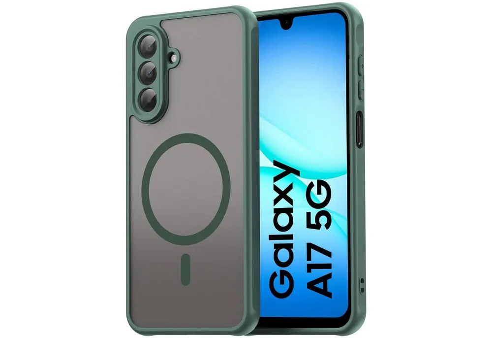 CoolGadget Handyhülle Magnet-Hülle für Samsung Galaxy A17 5G Schutzhülle magnetisch 6,7 Zoll, Hülle Matt Stoßfest kompatibel mit QI-Laden Zubehör Kameraschutz Case