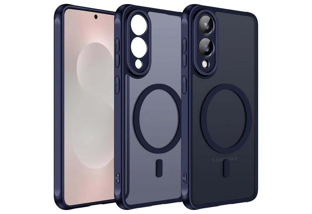 CoolGadget Handyhülle Magnet-Hülle für Samsung Galaxy S25 Edge Schutzhülle magnetisch 6,7 Zoll, Hülle Matt Stoßfest kompatibel mit QI-Laden Zubehör Kameraschutz Case