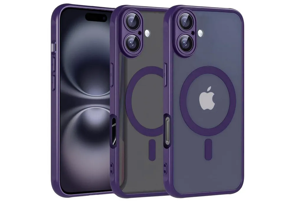 CoolGadget Handyhülle Magnet-Hülle für iPhone 17 Schutzhülle magnetisch 6,3 Zoll, Hülle Matt Stoßfest kompatibel mit Magsafe Zubehör Kameraschutz Case
