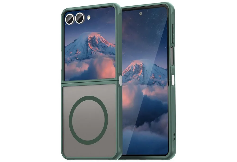 CoolGadget Handyhülle Magnet-Hülle für Samsung Galaxy Z Flip 7 Schutzhülle magnetisch 6,9 Zoll, Hülle Matt Stoßfest kompatibel mit QI-Laden Zubehör Kameraschutz Case