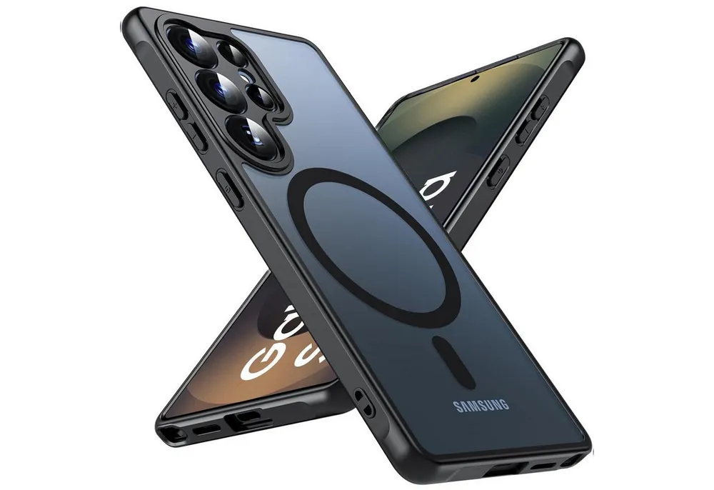 CoolGadget Handyhülle Magnet-Hülle für Samsung Galaxy S25 Ultra Schutzhülle magnetisch 6,9 Zoll, Hülle Matt Stoßfest kompatibel mit QI-Laden Zubehör Kameraschutz Case