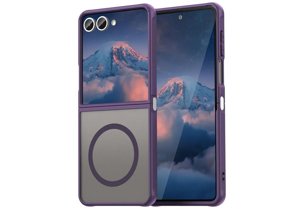 CoolGadget Handyhülle Magnet-Hülle für Samsung Galaxy Z Flip 7 Schutzhülle magnetisch 6,9 Zoll, Hülle Matt Stoßfest kompatibel mit QI-Laden Zubehör Kameraschutz Case