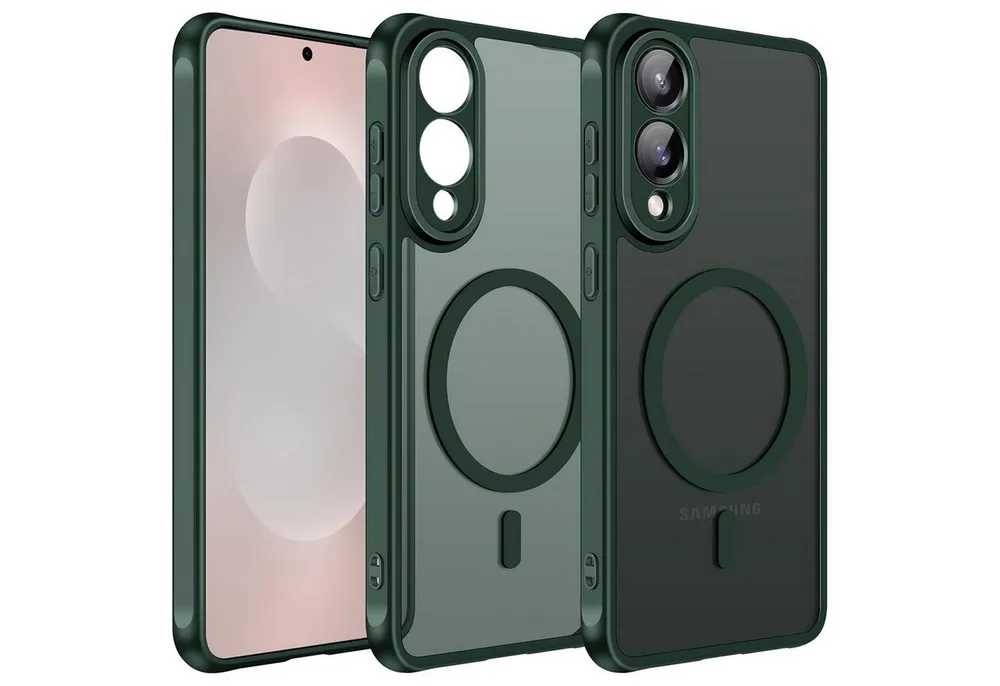 CoolGadget Handyhülle Magnet-Hülle für Samsung Galaxy S25 Edge Schutzhülle magnetisch 6,7 Zoll, Hülle Matt Stoßfest kompatibel mit QI-Laden Zubehör Kameraschutz Case