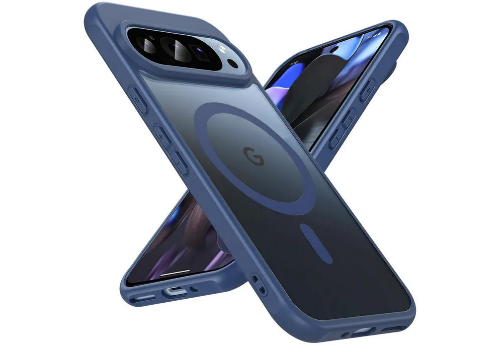 CoolGadget Handyhülle Magnet-Hülle für Pixel 9 Schutzhülle magnetisch 6,3 Zoll, Hülle Matt Stoßfest kompatibel mit QI-Laden Zubehör Kameraschutz Case