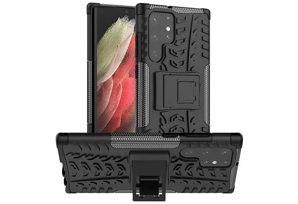 CoolGadget Handyhülle Outdoor Case Hybrid Cover für Samsung Galaxy S22 Ultra 6,8 Zoll, Schutzhülle extrem robust Handy Case für Samsung S22 Ultra Hülle