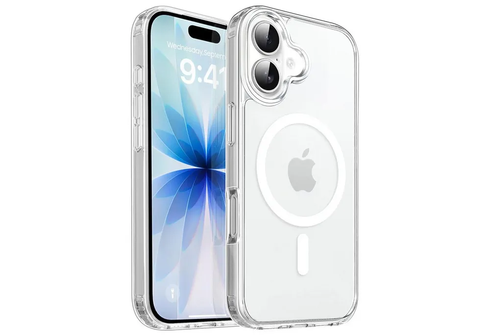 CoolGadget Handyhülle Premium Silikon Handy Case für iPhone 17 6,1 Zoll, Hülle Transparent Schutzhülle kompatibel mit MagSafe Zubehör