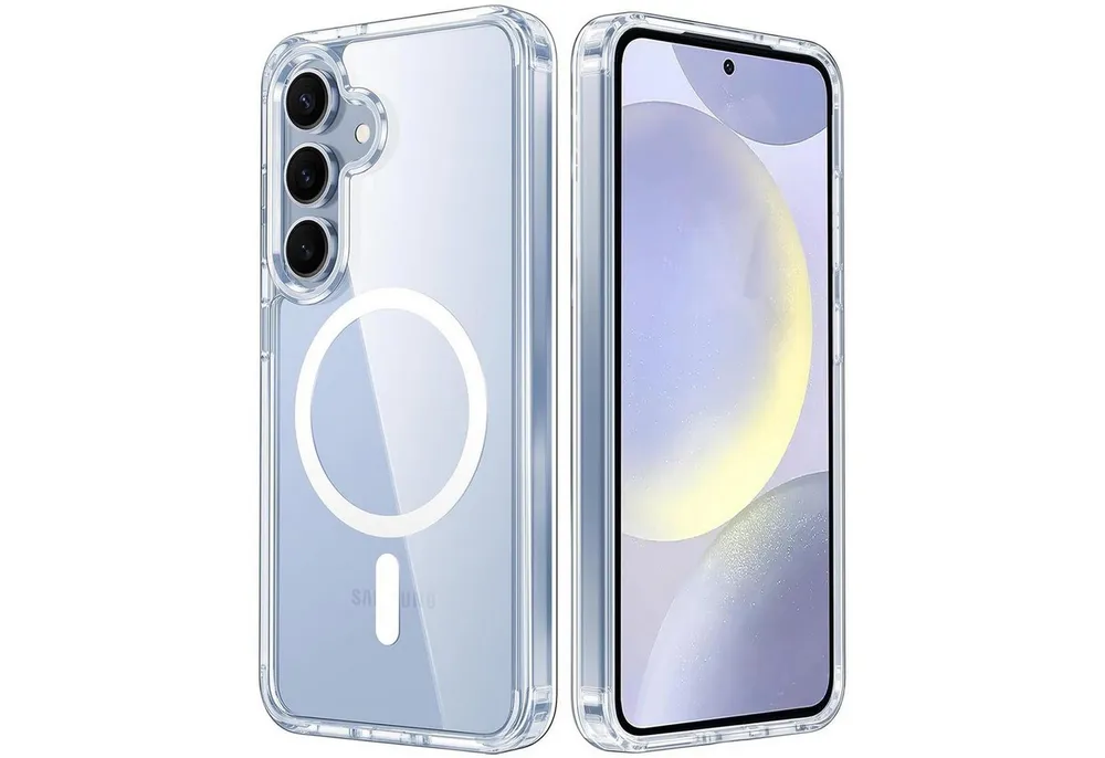 CoolGadget Handyhülle Premium Silikon Handy Case für Samsung Galaxy S24 6,2 Zoll, Hülle Transparent Schutzhülle kompatibel mit MagSafe Zubehör