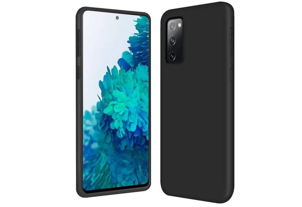 CoolGadget Handyhülle Silikon Case für das Samsung Galaxy S20 FE Slim TPU Cover 6,5 Zoll, Weiche Schutz Hülle mit Innen Fleece aus Stoff Handy Tasche