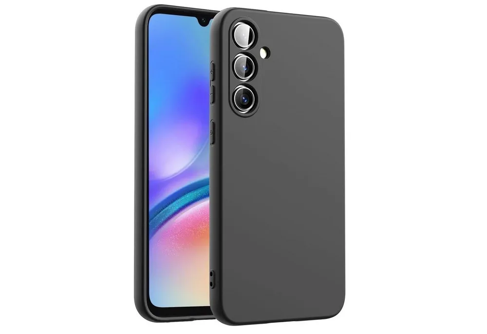 CoolGadget Handyhülle Silikon Case für das Samsung Galaxy A05s Slim TPU Cover 6,7 Zoll, Weiche Schutz Hülle mit Innen Fleece aus Stoff Handy Tasche
