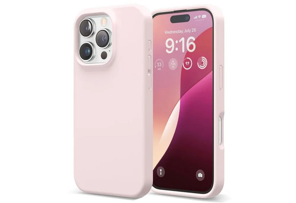 CoolGadget Handyhülle Silikon Colour Series Slim Case für Apple iPhone 16 Pro 6,3 Zoll, Hülle weich Handy Cover für iPhone 16 Pro Schutzhülle Innenfleece