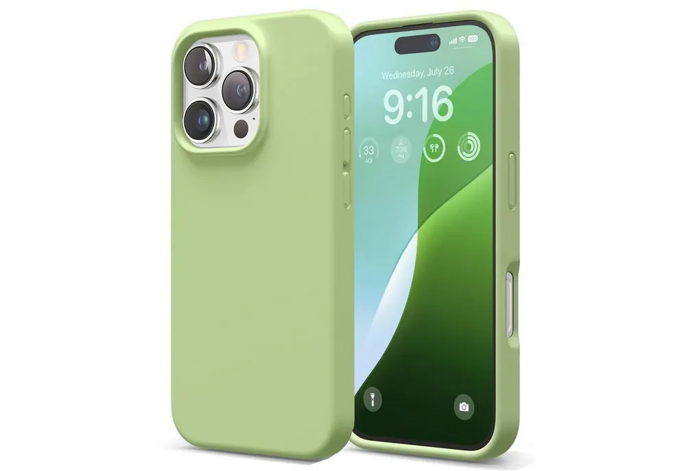 CoolGadget Handyhülle Silikon Colour Series Slim Case für Apple iPhone 16 Pro 6,3 Zoll, Hülle weich Handy Cover für iPhone 16 Pro Schutzhülle Innenfleece