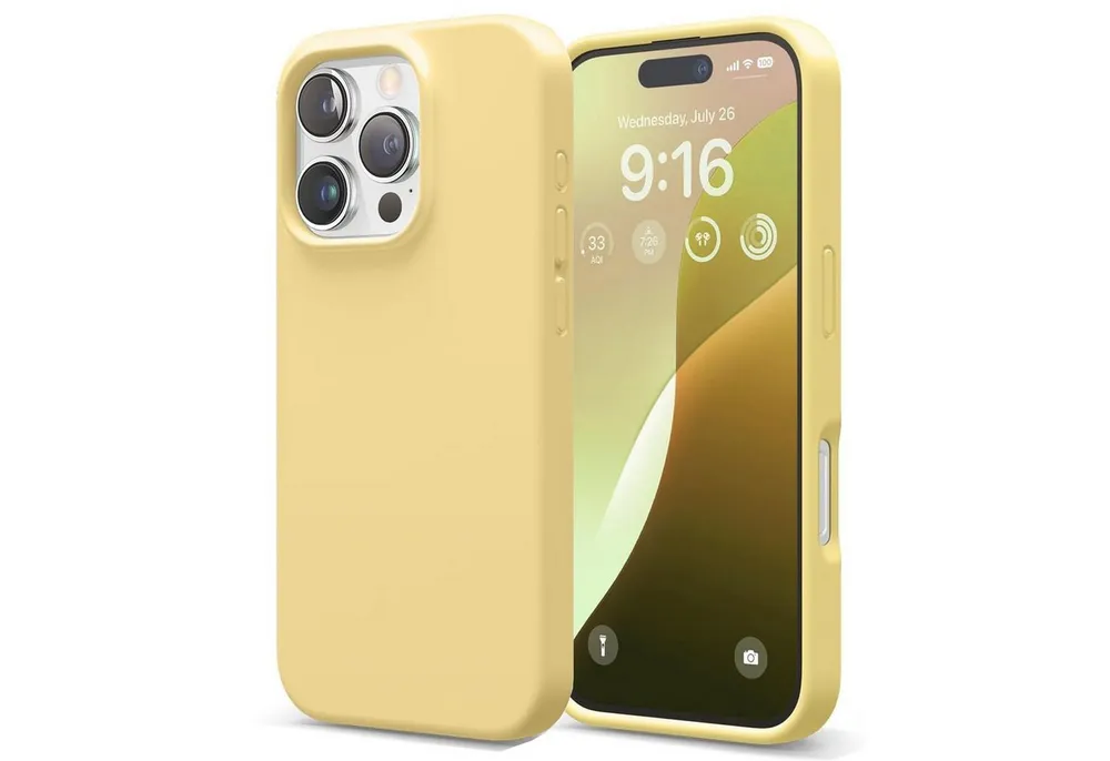 CoolGadget Handyhülle Silikon Colour Series Slim Case für Apple iPhone 16 Pro 6,3 Zoll, Hülle weich Handy Cover für iPhone 16 Pro Schutzhülle Innenfleece