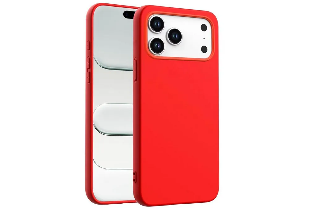 CoolGadget Handyhülle Silikon Colour Series Slim Case für Apple iPhone 17 Pro Max 6,9 Zoll, Hülle weich Handy Cover für iPhone 17 Pro Max Schutzhülle Innenfleece