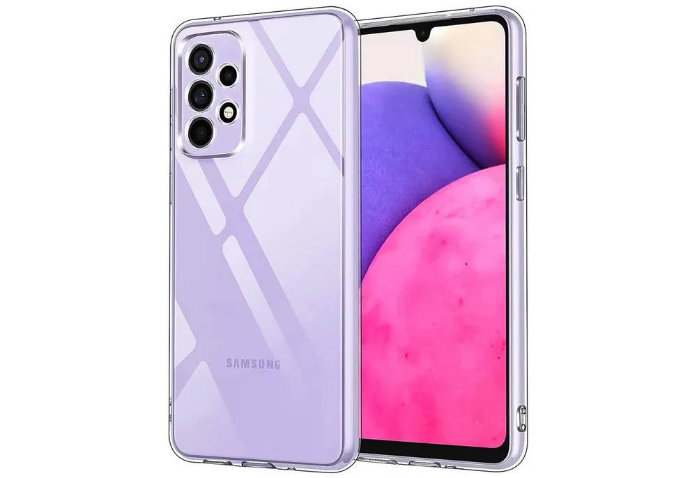 CoolGadget Handyhülle Silikon Handy Hülle Slim für Samsung Galaxy A33 5G 6,4 Zoll, dünne TPU Schutzhülle Case in transparent / durchsichtig