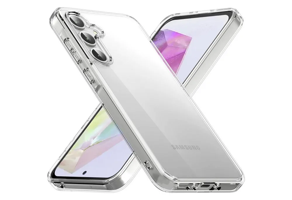 CoolGadget Handyhülle Silikon Handy Hülle Slim für Samsung Galaxy A55 5G 6,6 Zoll, dünne TPU Schutzhülle Case in transparent / durchsichtig