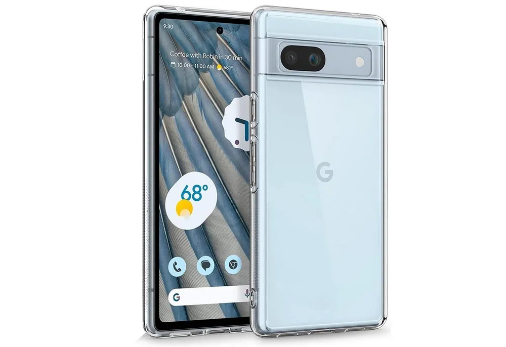 CoolGadget Handyhülle Silikon Handy Hülle Slim für Google Pixel 7a 6,1 Zoll, dünne TPU Schutzhülle Case in transparent / durchsichtig