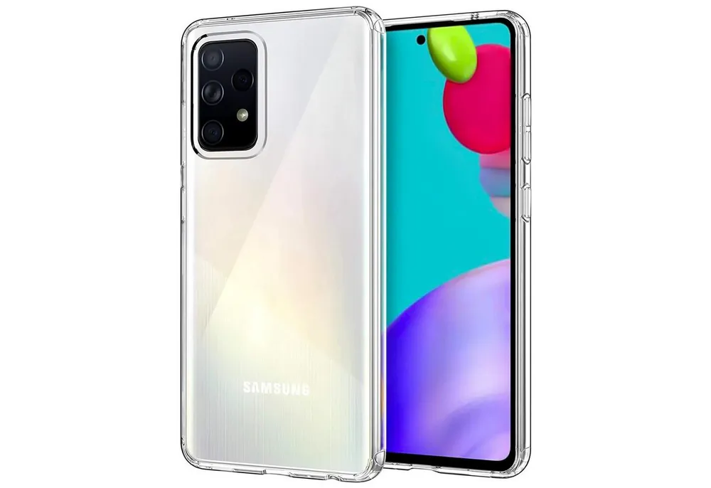 CoolGadget Handyhülle Silikon Handy Hülle Slim für Samsung Galaxy A52 / A52 5G / A52S 5G 6,5 Zoll, dünne TPU Schutzhülle Case in transparent / durchsichtig
