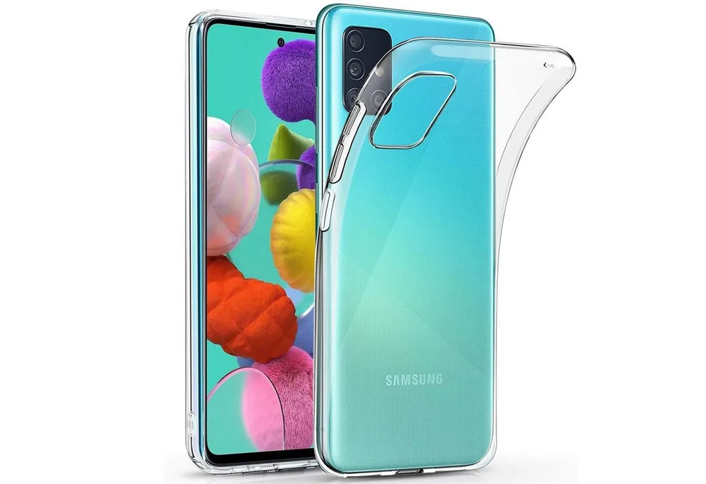 CoolGadget Handyhülle Silikon Handy Hülle Slim für Samsung Galaxy A71 6,7 Zoll, dünne TPU Schutzhülle Case in transparent / durchsichtig
