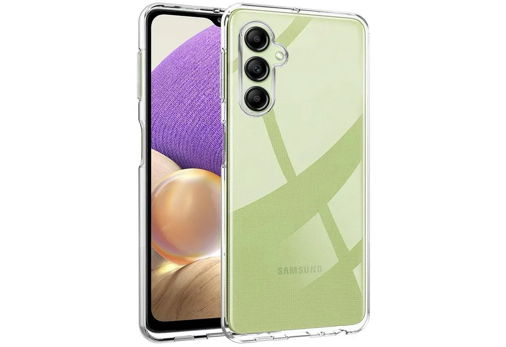 CoolGadget Handyhülle Silikon Handy Hülle Slim für Samsung Galaxy A14 4G / 5G 6,8 Zoll, dünne TPU Schutzhülle Case in transparent / durchsichtig