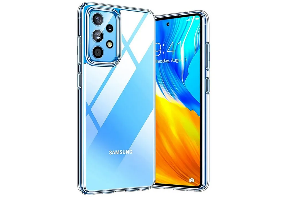 CoolGadget Handyhülle Silikon Handy Hülle Slim für Samsung Galaxy A53 5G 6,5 Zoll, dünne TPU Schutzhülle Case in transparent / durchsichtig