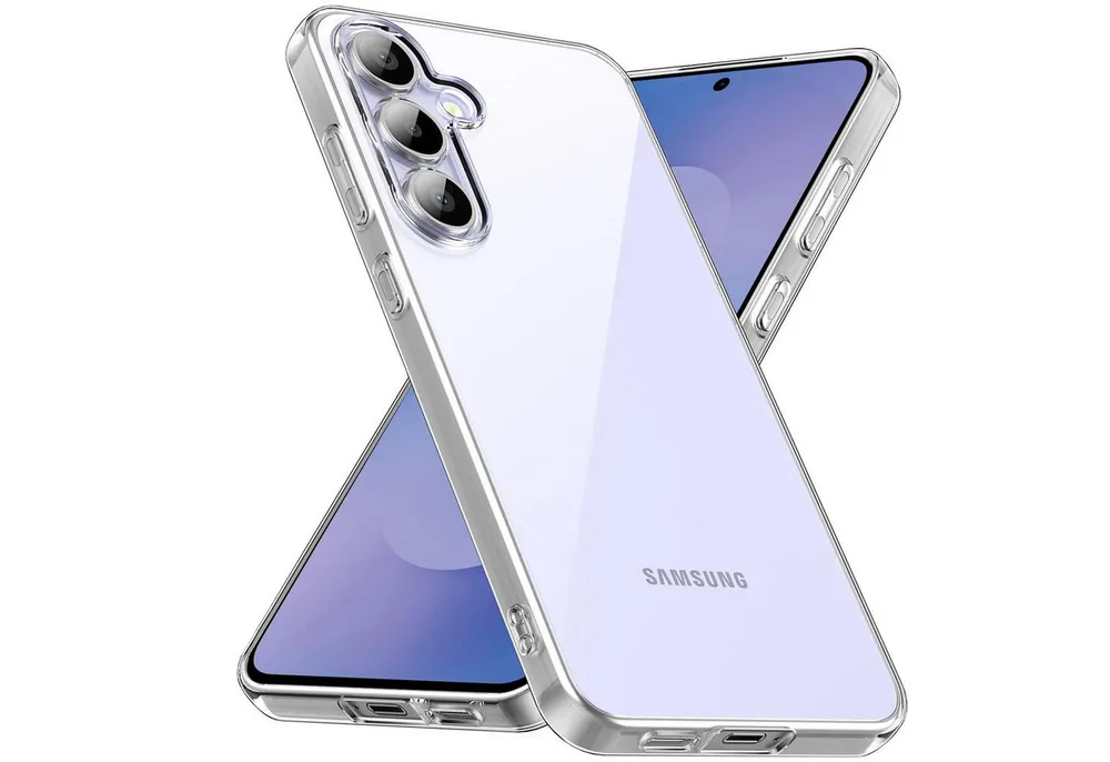 CoolGadget Handyhülle Silikon Handy Hülle Slim für Samsung Galaxy S25 FE, dünne TPU Schutzhülle Case in transparent / durchsichtig