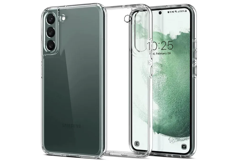 CoolGadget Handyhülle Silikon Handy Hülle Slim für Samsung Galaxy S22 6,1 Zoll, dünne TPU Schutzhülle Case in transparent / durchsichtig