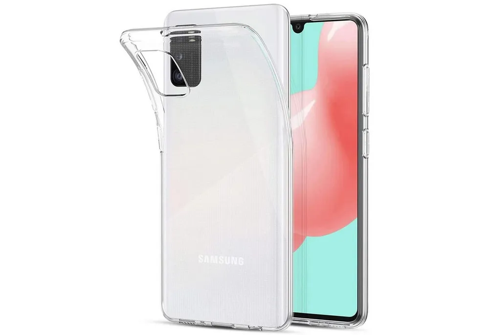 CoolGadget Handyhülle Silikon Handy Hülle Slim für Samsung Galaxy A41 6,1 Zoll, dünne TPU Schutzhülle Case in transparent / durchsichtig