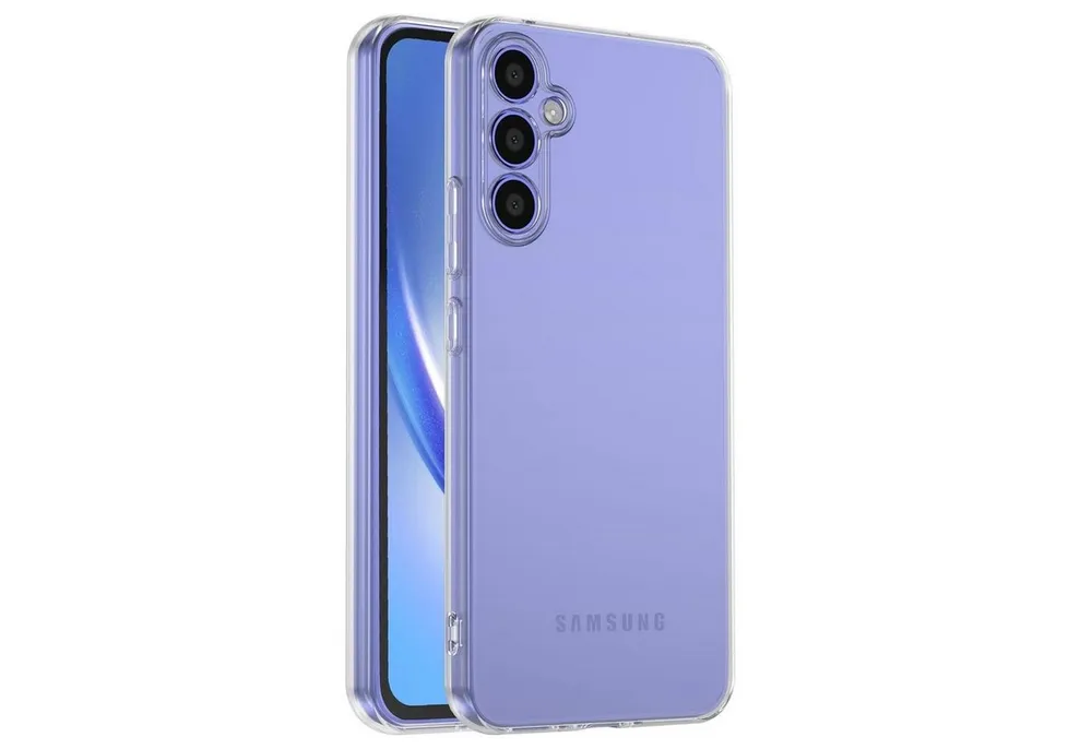 CoolGadget Handyhülle Silikon Handy Hülle Slim für Samsung Galaxy A25 5G 6,5 Zoll, dünne TPU Schutzhülle Case in transparent / durchsichtig