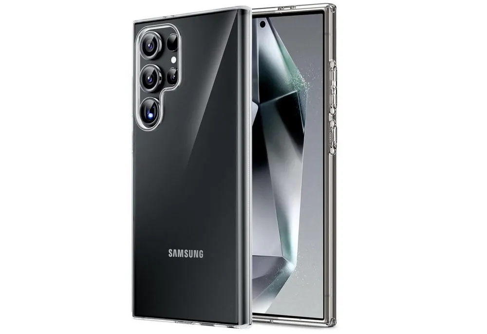 CoolGadget Handyhülle Transparent Ultra Slim Case für Samsung Galaxy S24 Ultra 6,8 Zoll, Silikon Hülle Dünne Schutzhülle für Samsung S24 Ultra 5G Hülle