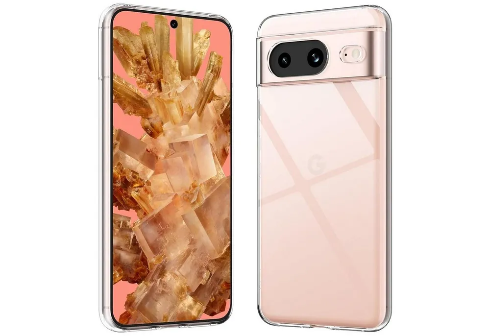 CoolGadget Handyhülle Transparent Ultra Slim Case für Google Pixel 8 6,2 Zoll, Silikon Hülle Dünne Schutzhülle für Pixel 8 Hülle