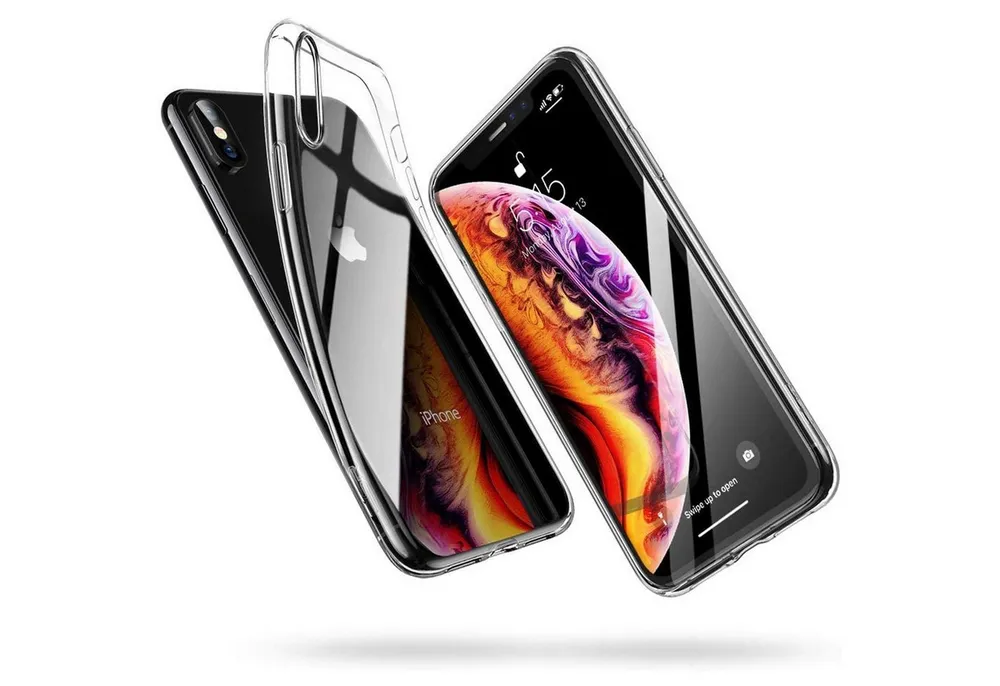CoolGadget Handyhülle Transparent Ultra Slim Case für Apple iPhone X/XS 5,8 Zoll, Silikon Hülle Dünne Schutzhülle für iPhone X, iPhone XS Hülle
