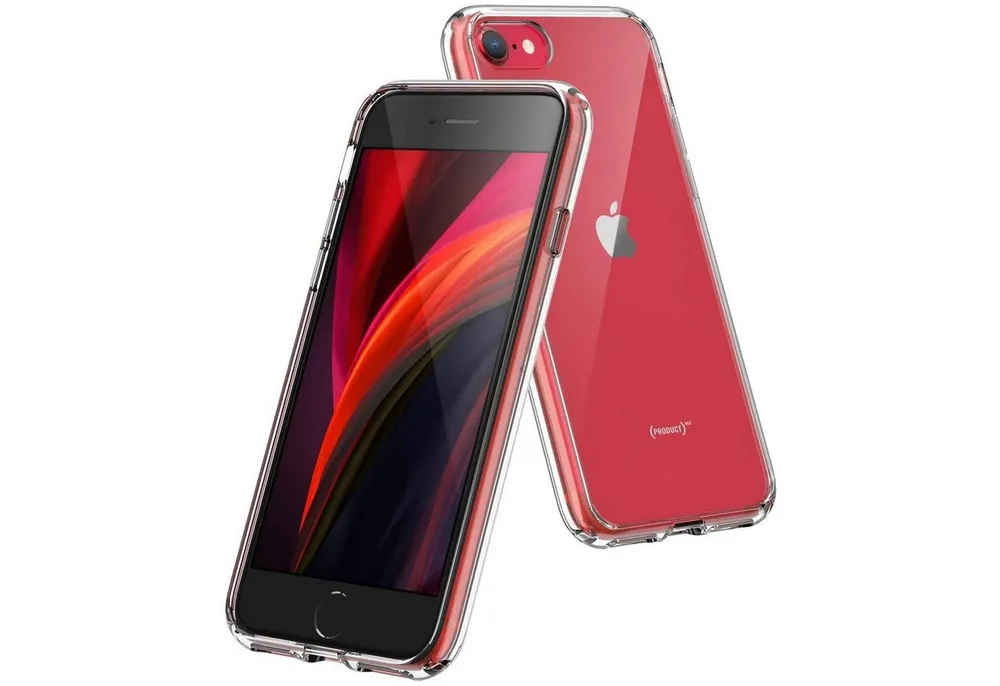 CoolGadget Handyhülle Transparent Ultra Slim Case für Apple iPhone 7/8 SE 2020 2022 4,7 Zoll, Silikon Hülle Dünne Schutzhülle für iPhone SE 2, SE 3, iPhone 7 / 8