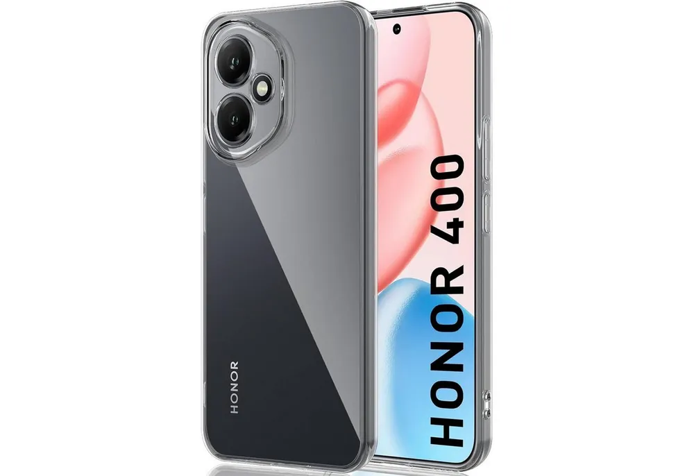 CoolGadget Handyhülle Transparent Ultra Slim Case für Honor 400 6,55 Zoll, Silikon Hülle Dünne Schutzhülle für Honor 400 Hülle