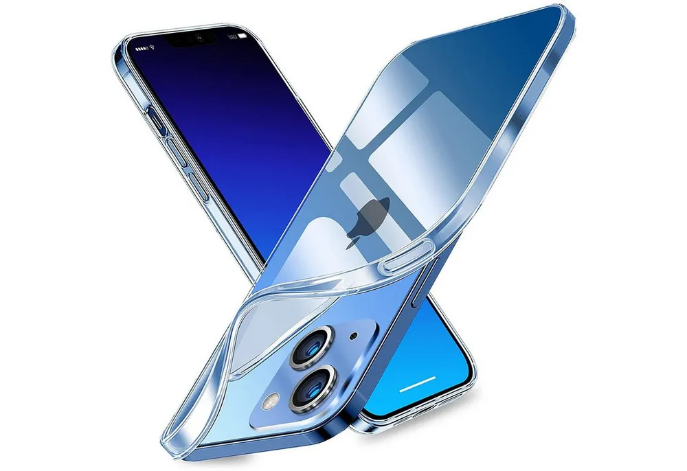 CoolGadget Handyhülle Transparent Ultra Slim Case für Apple iPhone 13 6,1 Zoll, Silikon Hülle Dünne Schutzhülle für iPhone 13 Hülle